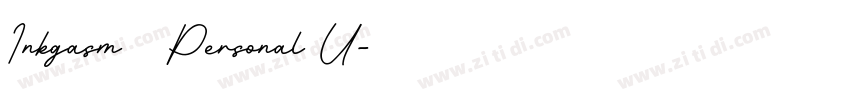 Inkgasm   Personal U字体转换